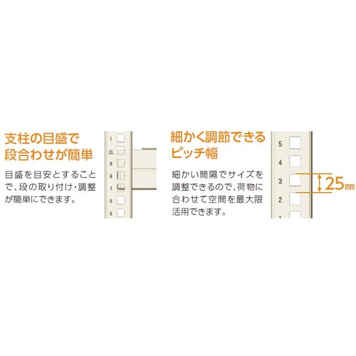 定期購入 アイリスオーヤマ 株 IRIS 中量ラック300 セット W1800＊D600